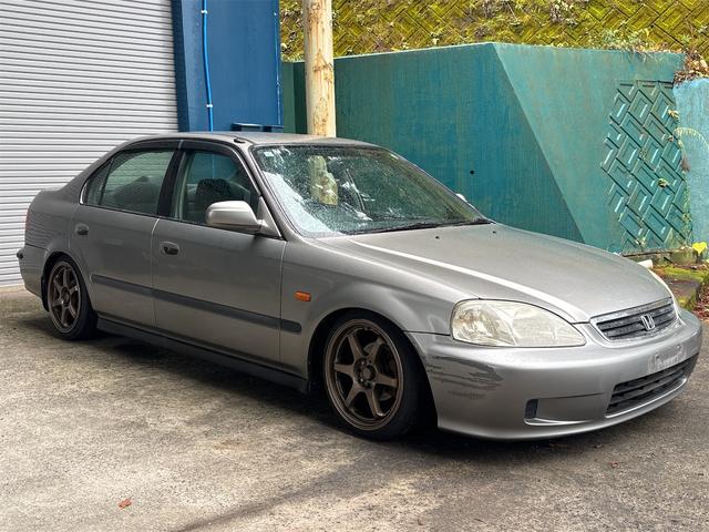 シビックフェリオ Mi 車高調・社外ホイール・新品マフラー・純正キーレス(3枚目)