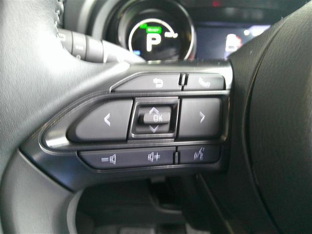 ヤリス ハイブリッドZ PCS 整備記録簿 AW Bカメラ ナビ付 LEDランプ スマキー ETC付き メディアプレイヤー接続 VSC パワステ クルコン カーテンエアバック キーフリー ABS イモビ エアコン メモリナビ(8枚目)