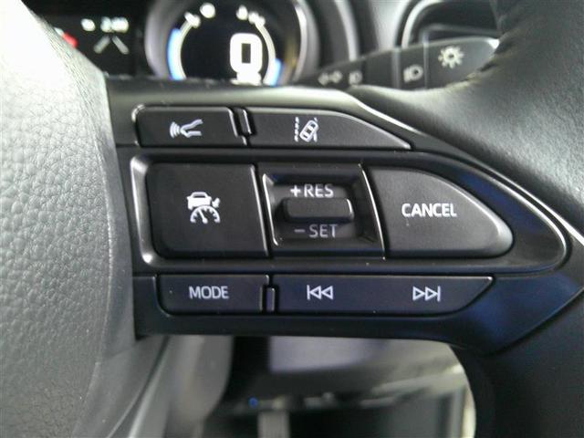 ヤリス ハイブリッドZ PCS 整備記録簿 AW Bカメラ ナビ付 LEDランプ スマキー ETC付き メディアプレイヤー接続 VSC パワステ クルコン カーテンエアバック キーフリー ABS イモビ エアコン メモリナビ(9枚目)