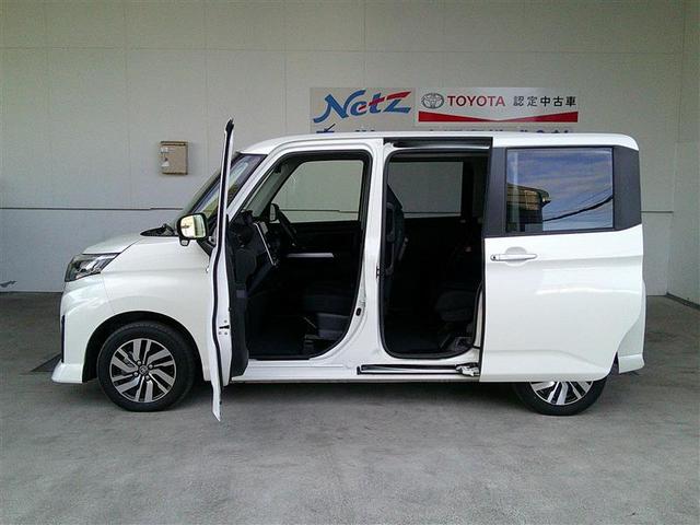 ルーミー カスタムG アイドリング 両側電動SD LEDヘット バックビューモニター 衝突回避ブレーキ TV 地デジ スマートキー クルーズコントロール 点検記録簿 ETC オートエアコン アルミホイール ABS イモビ(3枚目)