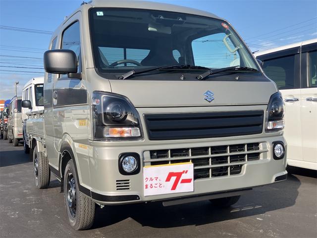 スーパーキャリイ Ｘリミテッド　４ＷＤ　軽トラック　ＡＴ　衝突被害軽減システム　クリアランスソナー　レーンアシスト　アイドリングストップ　電動格納ミラー　アルミホイール　ＥＳＣ　エアコン　パワーウィンドウ　運転席エアバッグ（5枚目）