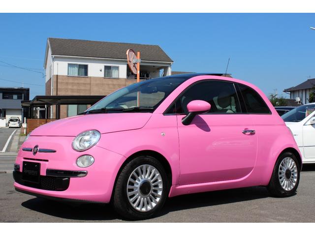 ５００ ピンク！　国内５０台限定車　正規ディーラー車　禁煙　社外ナビ　フルセグＴＶ　ＣＤ・ＤＶＤ再生　Ｂｌｕｅｔｏｏｔｈ接続　バックカメラ　電動サンルーフ　ＥＴＣ　ＫＯＮＩショック＆アイバッハサス　前後エンブレム新品（14枚目）