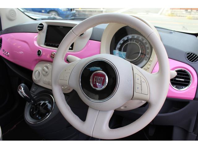 ５００ ピンク！　国内５０台限定車　正規ディーラー車　禁煙　社外ナビ　フルセグＴＶ　ＣＤ・ＤＶＤ再生　Ｂｌｕｅｔｏｏｔｈ接続　バックカメラ　電動サンルーフ　ＥＴＣ　ＫＯＮＩショック＆アイバッハサス　前後エンブレム新品（28枚目）