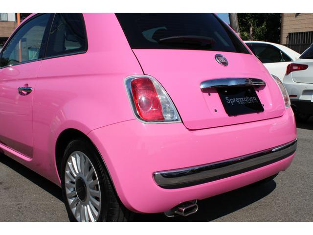 ５００ ピンク！　国内５０台限定車　正規ディーラー車　禁煙　社外ナビ　フルセグＴＶ　ＣＤ・ＤＶＤ再生　Ｂｌｕｅｔｏｏｔｈ接続　バックカメラ　電動サンルーフ　ＥＴＣ　ＫＯＮＩショック＆アイバッハサス　前後エンブレム新品（52枚目）