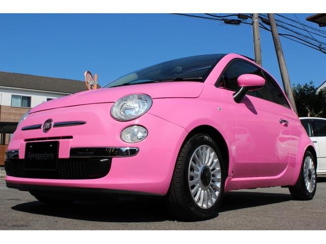 ５００ ピンク！　国内５０台限定車　正規ディーラー車　禁煙　社外ナビ　フルセグＴＶ　ＣＤ・ＤＶＤ再生　Ｂｌｕｅｔｏｏｔｈ接続　バックカメラ　電動サンルーフ　ＥＴＣ　ＫＯＮＩショック＆アイバッハサス　前後エンブレム新品（57枚目）