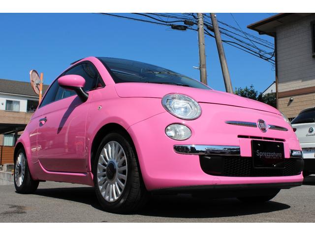 ５００ ピンク！　国内５０台限定車　正規ディーラー車　禁煙　社外ナビ　フルセグＴＶ　ＣＤ・ＤＶＤ再生　Ｂｌｕｅｔｏｏｔｈ接続　バックカメラ　電動サンルーフ　ＥＴＣ　ＫＯＮＩショック＆アイバッハサス　前後エンブレム新品（58枚目）