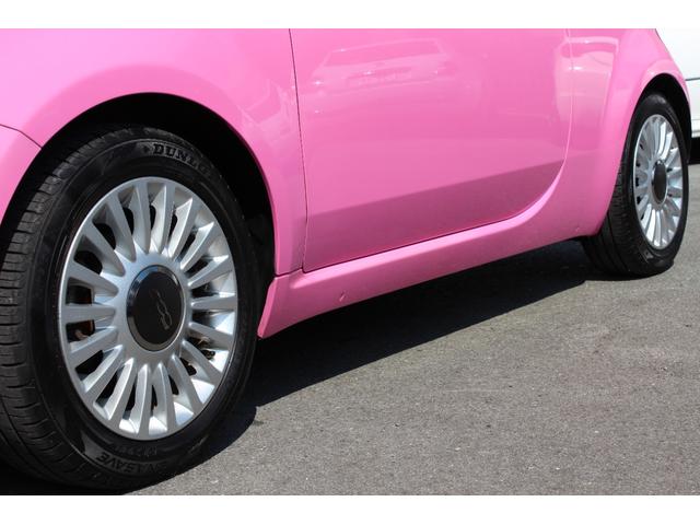 ５００ ピンク！　国内５０台限定車　正規ディーラー車　禁煙　社外ナビ　フルセグＴＶ　ＣＤ・ＤＶＤ再生　Ｂｌｕｅｔｏｏｔｈ接続　バックカメラ　電動サンルーフ　ＥＴＣ　ＫＯＮＩショック＆アイバッハサス　前後エンブレム新品（59枚目）