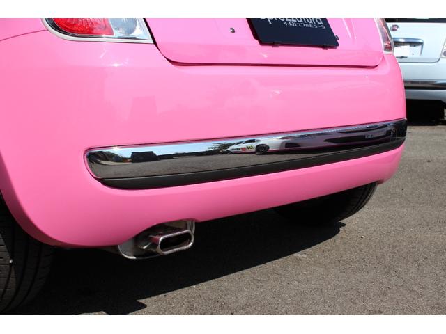 ５００ ピンク！　国内５０台限定車　正規ディーラー車　禁煙　社外ナビ　フルセグＴＶ　ＣＤ・ＤＶＤ再生　Ｂｌｕｅｔｏｏｔｈ接続　バックカメラ　電動サンルーフ　ＥＴＣ　ＫＯＮＩショック＆アイバッハサス　前後エンブレム新品（60枚目）