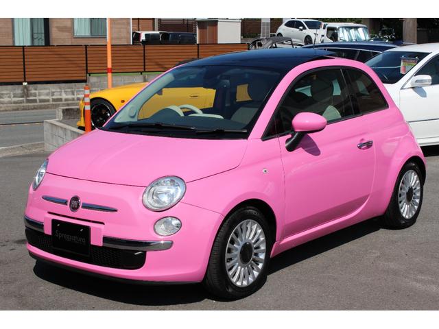 ５００ ピンク！　国内５０台限定車　正規ディーラー車　禁煙　社外ナビ　フルセグＴＶ　ＣＤ・ＤＶＤ再生　Ｂｌｕｅｔｏｏｔｈ接続　バックカメラ　電動サンルーフ　ＥＴＣ　ＫＯＮＩショック＆アイバッハサス　前後エンブレム新品（61枚目）