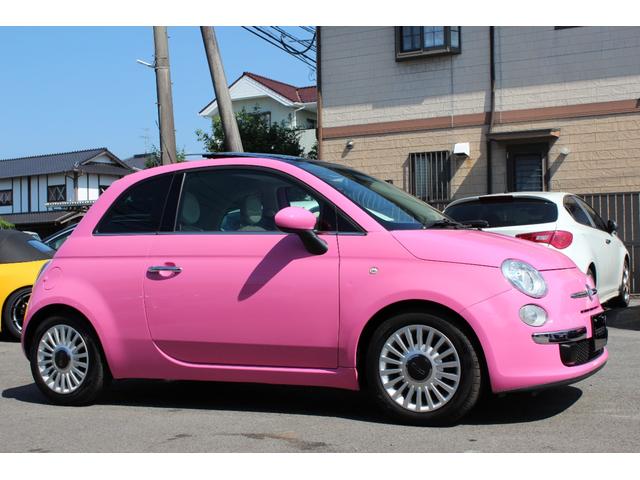 ５００ ピンク！　国内５０台限定車　正規ディーラー車　禁煙　社外ナビ　フルセグＴＶ　ＣＤ・ＤＶＤ再生　Ｂｌｕｅｔｏｏｔｈ接続　バックカメラ　電動サンルーフ　ＥＴＣ　ＫＯＮＩショック＆アイバッハサス　前後エンブレム新品（69枚目）
