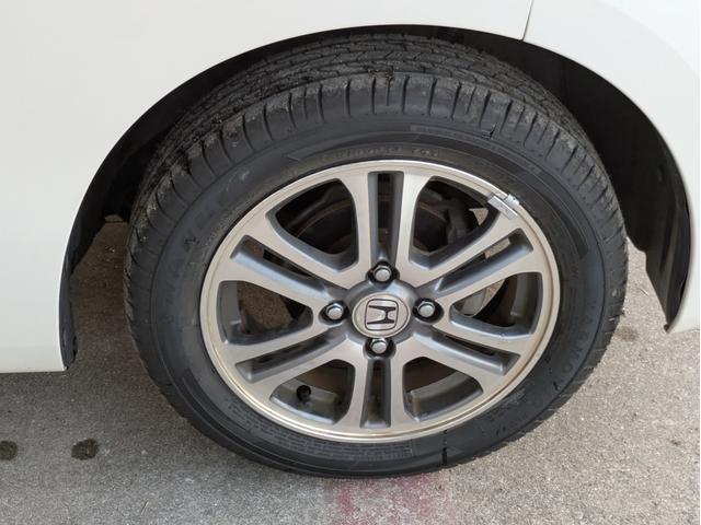 N-WGN G タイヤ4本新品 車検令和9年9月 エンジンプッシュスタート スマートキー アルミホイール 横滑り防止機能 ヘッドライトレベライザー ETC ナビTV AAC DVD再生 アイドリングストップ(37枚目)