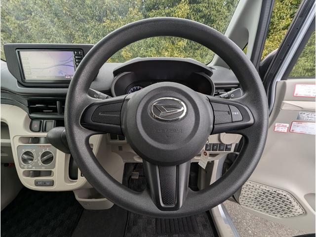 ムーヴ Ｌ　ＳＡ　スマートアシスト　衝突被害軽減ブレーキ　ＳＤナビ　フルセグＴＶ　ＣＤ　ＤＶＤ　ＡＵＸ　Ｂｌｕｅｔｏｏｔｈ　キーレス　電動格納ミラー　ヘッドライトレベライザー　ベンチシート　エコアイドル（4枚目）