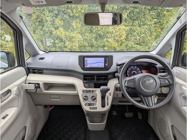 ムーヴ Ｌ　ＳＡ　スマートアシスト　衝突被害軽減ブレーキ　ＳＤナビ　フルセグＴＶ　ＣＤ　ＤＶＤ　ＡＵＸ　Ｂｌｕｅｔｏｏｔｈ　キーレス　電動格納ミラー　ヘッドライトレベライザー　ベンチシート　エコアイドル（13枚目）