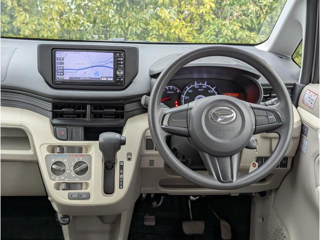 ムーヴ Ｌ　ＳＡ　スマートアシスト　衝突被害軽減ブレーキ　ＳＤナビ　フルセグＴＶ　ＣＤ　ＤＶＤ　ＡＵＸ　Ｂｌｕｅｔｏｏｔｈ　キーレス　電動格納ミラー　ヘッドライトレベライザー　ベンチシート　エコアイドル（25枚目）