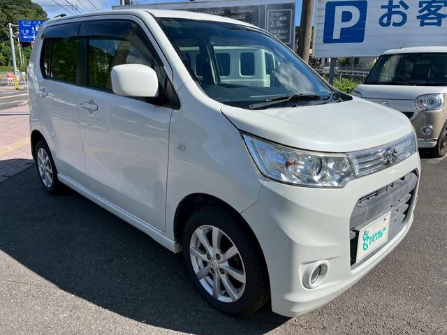 ワゴンRスティングレー X 社外7インチナビ Bluetooth接続 スマートキー 純正HID(3枚目)