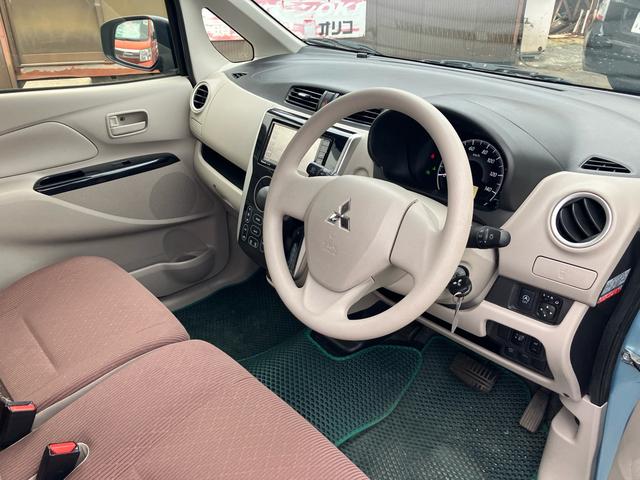 ｅＫワゴン Ｍ　ｅ－アシスト　メモリーナビ　フルセグＴＶ　Ｂｌｕｅｔｏｏｔｈオーディオ　キーレスエントリー　衝突被害軽減システム　アイドリングストップ　シートヒーター　オートエアコン　電動格納ミラー（11枚目）