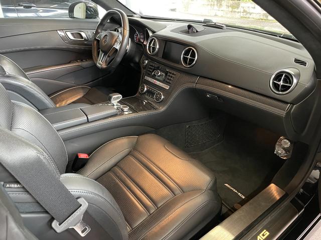 SL SL63 ユーザー買取 禁煙車 車検令和9年9月30日 黒革シート 純19AW 純ナビTV バックカメラ ETC GPSレーダー オートトランク カーボンインテリアトリム 純スマートキー2個(13枚目)