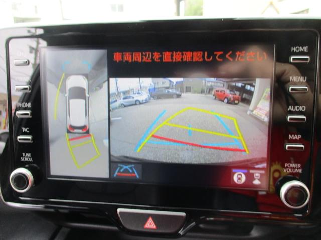 ヤリスクロス Ｚ　衝突軽減ブレーキ　全方位バックカメラ　純正９型ディスプレイオーディオ　ＢＳＭ　ＥＴＣ　６エアバッグ　ＬＥＤ　純正１８インチＡＷ　レーンアシスト　クルコン　シートヒーター　当店ノリドキリースアップ車（3枚目）