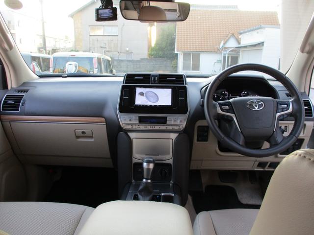 ランドクルーザープラド ＴＸ　Ｌパッケージ　４ＷＤ　ディーゼル　衝突軽減ブレーキ　モデリスタエアロ　サンルーフ　本革シート　バックカメラ　フルセグナビ　ＥＴＣ　６エアバッグ　ＬＥＤオートライト　クルコン　リースアップ　ユーザー買取ワンオーナー車（4枚目）