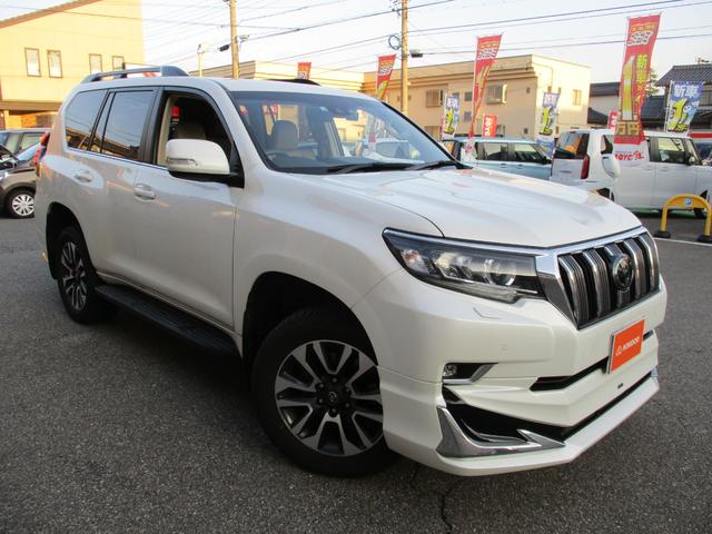 ランドクルーザープラド ＴＸ　Ｌパッケージ　４ＷＤ　ディーゼル　衝突軽減ブレーキ　モデリスタエアロ　サンルーフ　本革シート　バックカメラ　フルセグナビ　ＥＴＣ　６エアバッグ　ＬＥＤオートライト　クルコン　リースアップ　ユーザー買取ワンオーナー車（9枚目）
