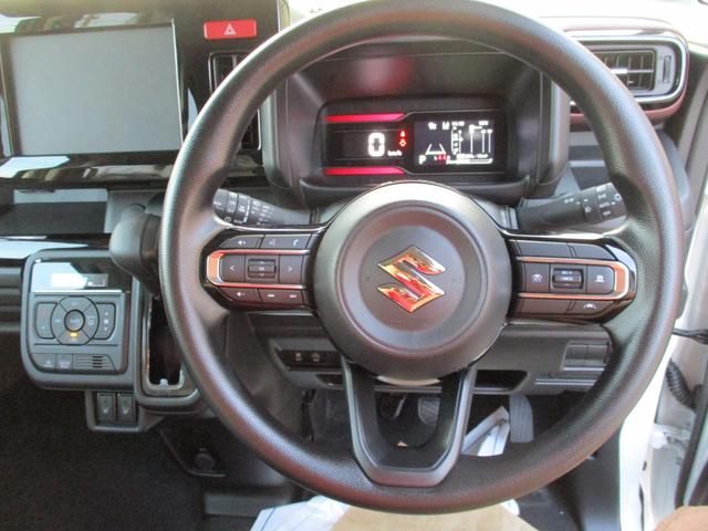 スペーシアカスタム ハイブリッドGS 4WD 届出済未使用車 衝突軽減ブレーキ USB 4エアバッグ LEDオートライト 左パワースライド シートヒーター クルコン レーンアシスト 純正アルミ 横滑り防止(3枚目)