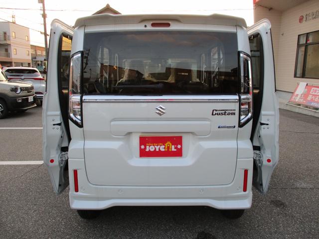 スペーシアカスタム ハイブリッドGS 4WD 届出済未使用車 衝突軽減ブレーキ USB 4エアバッグ LEDオートライト 左パワースライド シートヒーター クルコン レーンアシスト 純正アルミ 横滑り防止(12枚目)