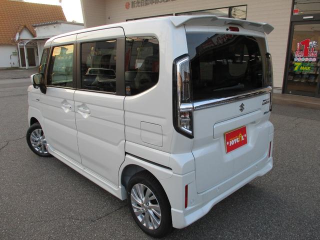 スペーシアカスタム ハイブリッドGS 4WD 届出済未使用車 衝突軽減ブレーキ USB 4エアバッグ LEDオートライト 左パワースライド シートヒーター クルコン レーンアシスト 純正アルミ 横滑り防止(24枚目)