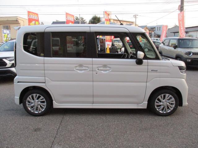 スペーシアカスタム ハイブリッドGS 4WD 届出済未使用車 衝突軽減ブレーキ USB 4エアバッグ LEDオートライト 左パワースライド シートヒーター クルコン レーンアシスト 純正アルミ 横滑り防止(28枚目)