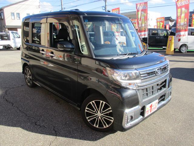 タント カスタムRS トップエディションSAIII 衝突軽減ブレーキ 全方位バックモニター 8インチ純正フルセグナビ Bluetooth ETC車載器 LEDオートライト フォグ 両側パワースライド 純正アルミ プッシュスターター スマートキー(8枚目)