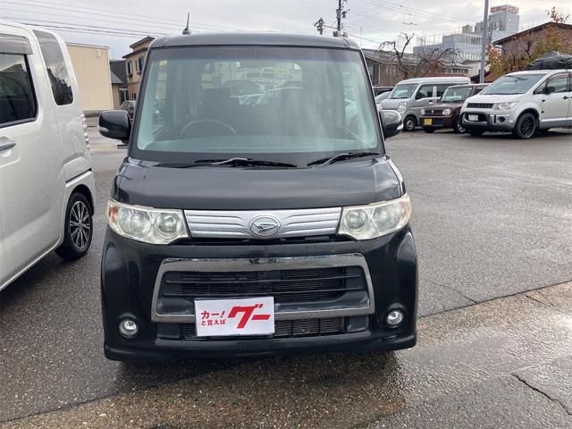 タント カスタムＸ　４ＷＤ　スマートキー　電動スライドドア　フルセグナビ　ＨＩＤヘッドライト　アルミホイール　ＨＩＤヘッドライト　電動格納ドアミラー　ベンチシート　アイドリングストップ　運転席・助手席エアバッグ　ＡＢＳ（2枚目）