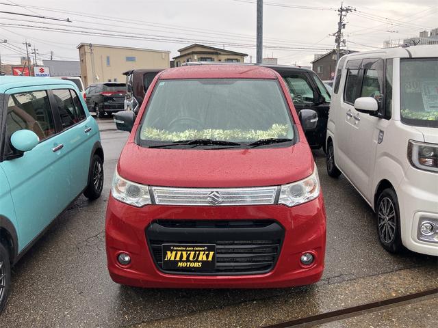 ワゴンＲスティングレー Ｔ　スマートキー　ＣＤプレイヤー　ミュージックプレイヤー接続　ＨＩＤヘッドライト　電動格納ドアミラー　オートライト　運転席・助手席エアバッグ　ＡＢＳ　衝突安全ボディ　パワーウインドウ　パワステ（2枚目）