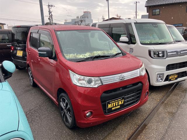 ワゴンＲスティングレー Ｔ　スマートキー　ＣＤプレイヤー　ミュージックプレイヤー接続　ＨＩＤヘッドライト　電動格納ドアミラー　オートライト　運転席・助手席エアバッグ　ＡＢＳ　衝突安全ボディ　パワーウインドウ　パワステ（3枚目）