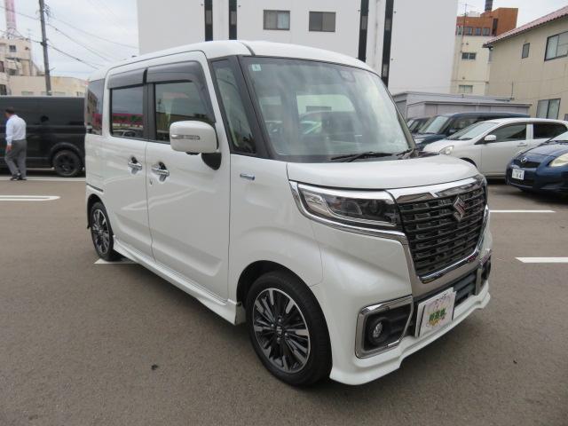 スペーシアカスタム ハイブリッドXS オートエアコン LEDヘッドライト 両側電動スライドドア コーナーセンサー フルセグ メモリナビ バックカメラ 全方位モニター ETC 前後ドライイブレコーダー 8インチナビ(6枚目)