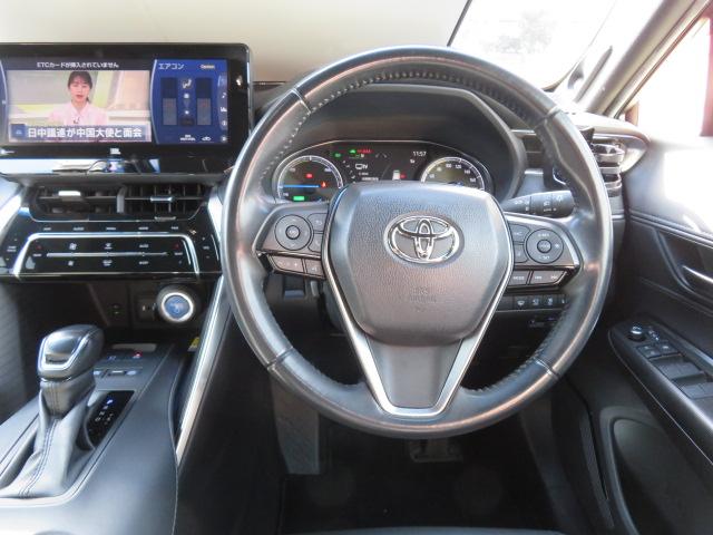 ハリアーハイブリッド Z オートエアコン クルーズコントロール LEDヘッドライト 4WD クリアランスソナー フルセグ メモリナビ 全方位モニター ETC ワンオーナー BSM(16枚目)