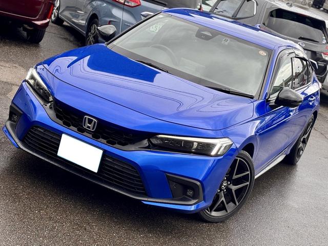 シビック e:HEV リアスポイラー BOSEサウンド ハーフレザーシート パワーシート シートヒーター LEDライト フォグ 置くだけ充電 ETC2.0 前後ドラレコ フルセグTV Bluetooth(6枚目)