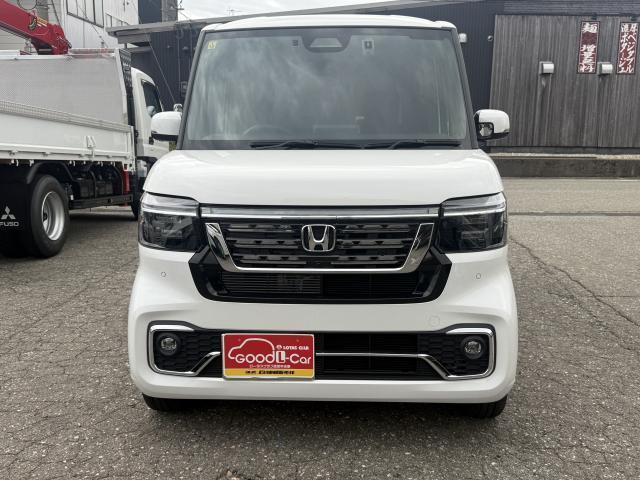 N-BOXカスタム ターボコーディネートスタイル ドラレコ エンジンスターター シートヒーター アップルカープレイ 両側パワースライドドア バックモニター レーダクルーズ オートライト オートホールド スペアキー 社外AW 衝突軽減ブレーキ ETC(2枚目)