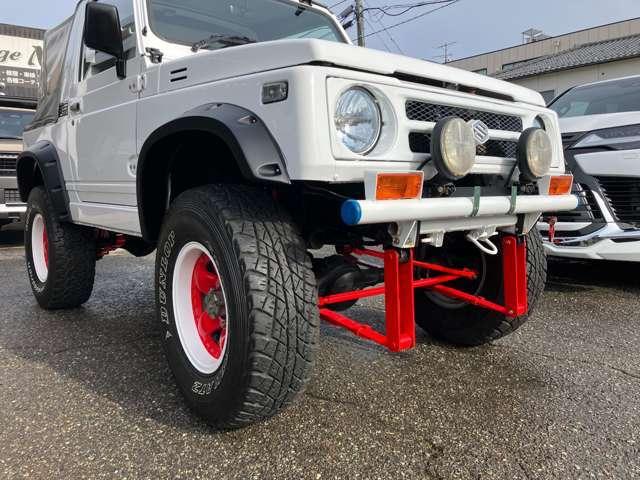 ジムニー インタークーラーターボ メタル 4WD 5速マニュアル ホロ リフトアップ 社外ホイール(4枚目)