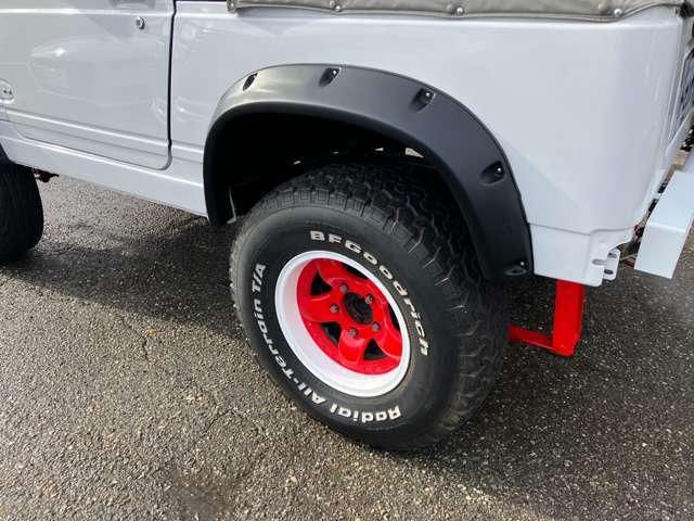 ジムニー インタークーラーターボ メタル 4WD 5速マニュアル ホロ リフトアップ 社外ホイール(11枚目)