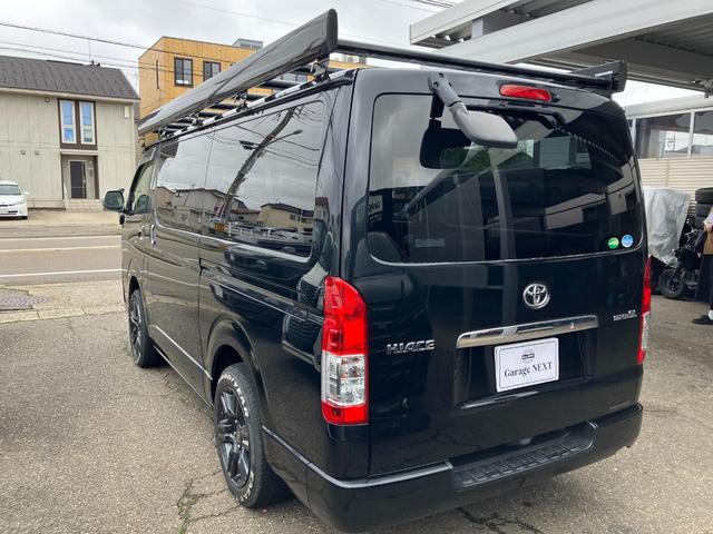 ハイエースバン ロングスーパーGL ディーゼルターボ 4WD メモリーナビ フルセグTV Bluetoothオーディオ ルーフキャリア 17インチアルミホイール ETC ドライブレコーダー 盗難防止システム 衝突被害軽減システム(6枚目)