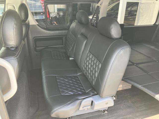 ハイエースワゴン GL ロング ミドルルーフ 4WD バットフェイス ローダウン ベットキット 盗難防止システム ETC フルセグTV 後席モニター バックカメラ メモリーナビ レーンアシスト スマートキー プッシュスタート(23枚目)
