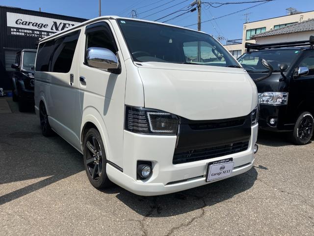 ハイエースバン スーパーGL ダークプライム ロングボディ ディーゼルターボ 4WD メモリーナビ フルセグTV バックカメラ Bluetoothオーディオ ETC フルフラット スマートキー プッシュスタート(3枚目)