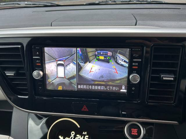 デイズルークス Ｘ　４ＷＤ　禁煙車　ドラレコ　ナビ・フルセグテレビ・ＣＤ・ＤＶＤ・Ｂｌｕｅｔｏｏｔｈ　ＥＴＣ　アラウンドビューモニター　エマージェンシーブレーキ　両側電動スライドドア　シートヒーター　オートエアコン（7枚目）