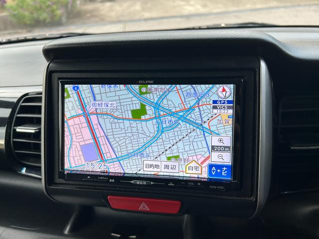 N-BOXカスタム G・Lパッケージ 4WD 両側電動スライドドア ナビ TV オートライト HID スマートキー アイドリングストップ 電動格納ミラー ベンチシート CVT 盗難防止システム ABS ESC CD USB アルミホイール(26枚目)