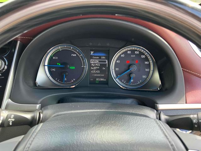 ハリアーハイブリッド プログレス　４ＷＤ　ドライブレコーダー　ＥＴＣ　全周囲カメラ　クリアランスソナー　オートクルーズコントロール　レーンアシスト　パワーシート　衝突被害軽減システム　ＴＶ　オートマチックハイビーム　オートライト（37枚目）