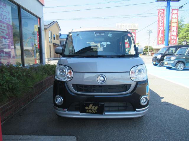 ムーヴキャンバス Ｇメイクアップ　ＳＡＩＩＩ　ワンオーナー　８インチメモリーナビ＆バックカメラ　寒冷地仕様　衝突被害軽減システム　両側電動スライドドア　ベンチシート　スマートキー　プッシュスタート　アイドリングストップ（3枚目）