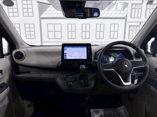 eKワゴン M バックカメラ ナビ TV クリアランスソナー レーンアシスト 衝突被害軽減システム オートライト キーレスエントリー アイドリングストップ 電動格納ミラー シートヒーター ベンチシート CVT(2枚目)