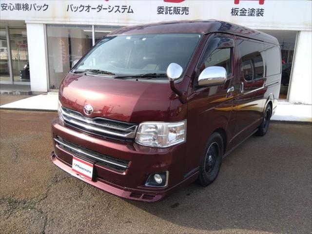 ハイエースワゴン ＧＬ☆４ＷＤ☆モデリスタ☆ナビ☆Ｂカメラ☆１５インチＡＷ☆　☆４ＷＤ☆１０人乗り☆モデリスタエアロ☆サイバーナビ☆フルセグＴＶ☆ＢＴオーディオ☆ＤＶＤ再生☆バックカメラ☆パワースライドドア☆黒革調シートカバー☆１５インチＡＷ☆キーレス☆（2枚目）