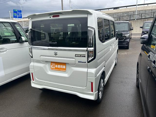 スペーシアカスタム オートエアコン シートヒーター アイドリングストップ 横滑り防止装置 プッシュスタート 片側電動スライドドア アルミホイール 電動格納ミラー(8枚目)