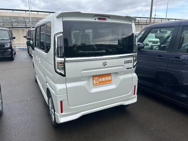 スペーシアカスタム オートエアコン シートヒーター アイドリングストップ 横滑り防止装置 プッシュスタート 片側電動スライドドア アルミホイール 電動格納ミラー(10枚目)