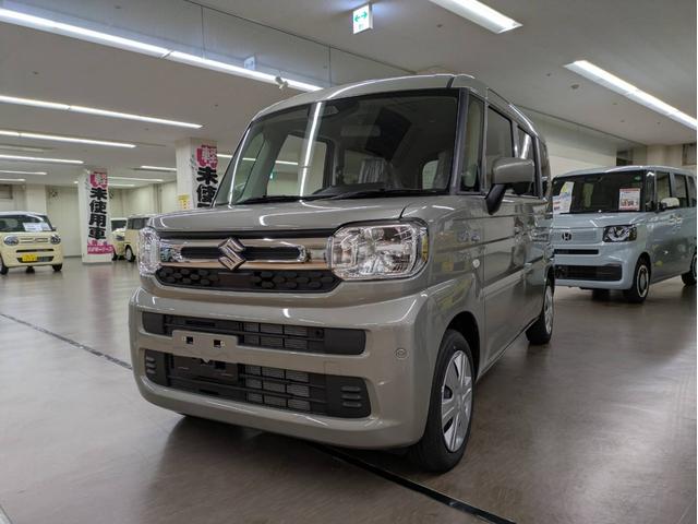 スペーシア ハイブリッドG 届出済未使用車 衝突被害軽減システム 盗難防止システム CVT オートライト アイドリングストップ オートエアコン LEDヘッドライト スマートキー ハイブリット(3枚目)